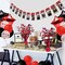 3 Pcs Graduation Table Centerpieces - Balloon Weight Centerpieces Blue Glitter Foil Graduate Cap Centerpieces for 2025 Graduation Party Table Decorations (red)